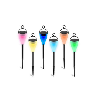 calidad  Outdoor LANDSCAPE Hesoray Landscape Color Changing Waterproof LED Hanging Plastic Solar Garden Pathway Light fábrica